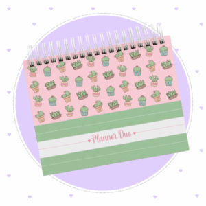 Planner Duo Cactos - Mensal e Semanal