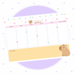 Planejamento Semanal Capivara